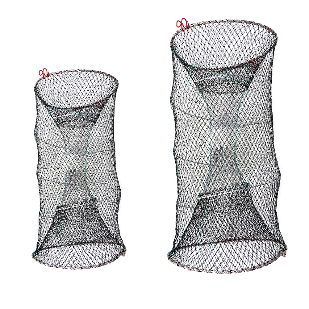 Foldable Fishing Cast Net Crab Trap Fish Cages Fish Loach Crayfish Shrimp Net Automatic Retractable 