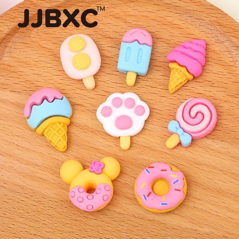 เครื่องประดับ Jibbitz DIY สำหรับมือถือ เช่น เค้กและไอศกรีม