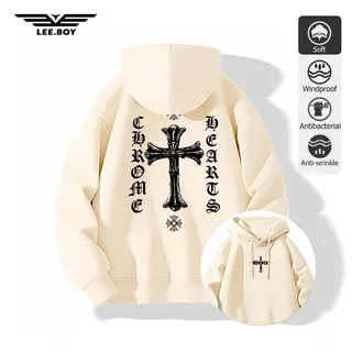 ผ้าสำลีหนานุ่ม พิมพ์อินเทรนด์ที่เรียบง่าย M-3XL เสื้อฮู้ด กระเป๋าล้วงด้านหน้า โอเวอร์ไซซ์ (ส่งเร็ว จัดส่งจากไทย)