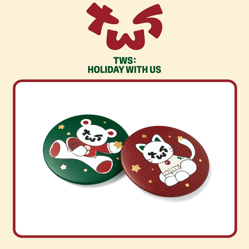 Kpop Idol TWS HOLIDAY พร้อมตราจี้พินคริสต์มาส