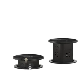 Socket American Standard Lifting Socket USB Wireless Charging ฝังแนวตั้ง Multi-Function Socket Multi-Purpose Island ไต้หวัน American Standard British Standard typec