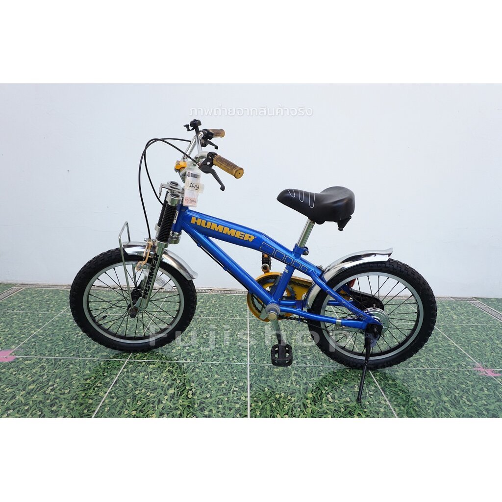 จักรยานเด็กญี่ปุ่น- ล้อ 16x2.125 - ไม่มีเกียร์ - Hummer - สีน้ำเงิน [จักรยานมือสอง]