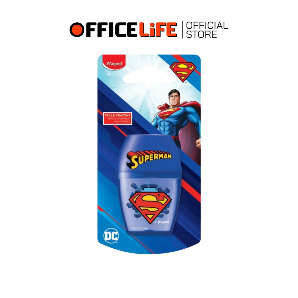 Maped (มาเพ็ด) กบเหลาดินสอ กบเหลา รุ่น Superman ซุปเปอร์แมน ( 1 ชิ้น )