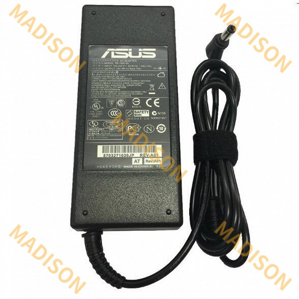 เครื่องชาร์จโน๊ตบุ๊คของแท้ ASUS อะแดปเตอร์ 19V/4.74A หัวแจ็ค 5.5 มม. x 2.5 มม. K46C K56 A42J A43S N4