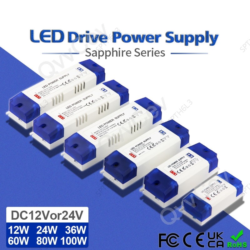12W 24W 36W 60W 100W 2A 3A 5A Switching Supply อะแดปเตอร์ AC 110-240V to DC 12V 24V LED COB strip Li