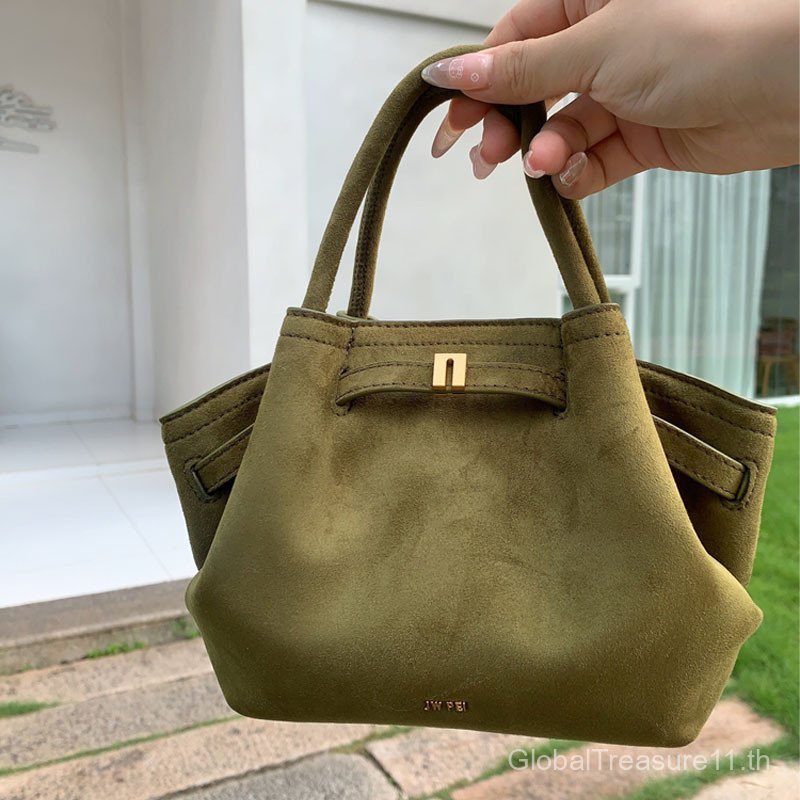 JW PEI Dumpling Bag Hana Suede Commuter Bag Shoulder Crossbody Underarm Bag