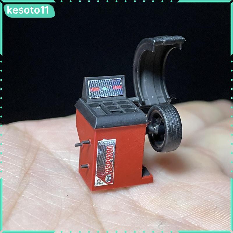 [kesoto11] ยาง Balancer รุ่น 1/64 Scale ยาง Dynamic Balancing Machine Miniature Garage Decor รถการบํ