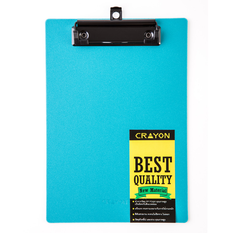 CRAYON คลิปบอร์ด PP Foam A5 ฟ้า รุ่น CB764