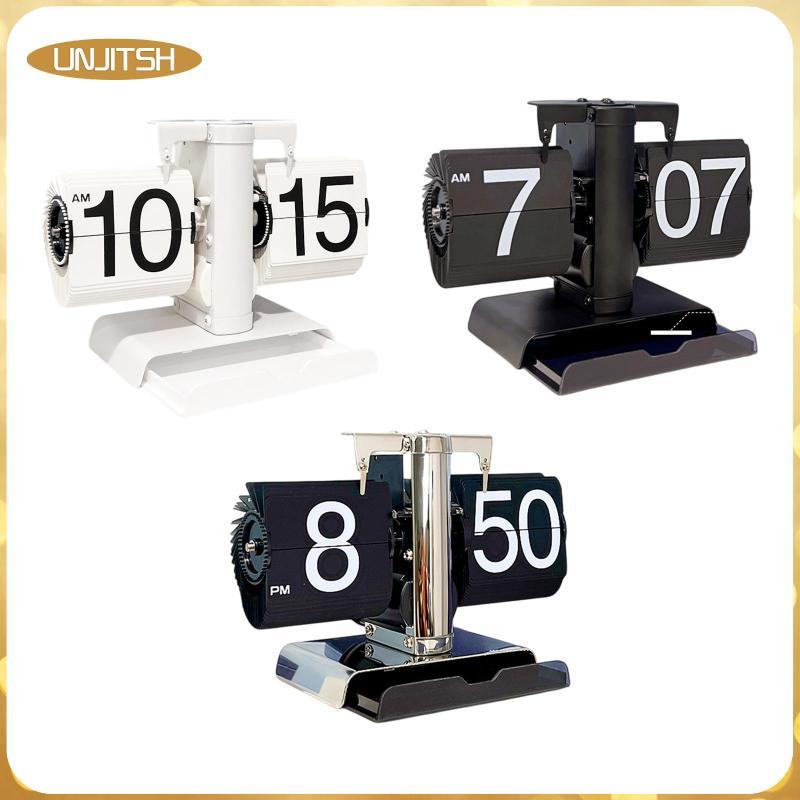 [unjitsh] Flip Desk Clock Digital Flip Down Clock นาฬิกาพลิกอัตโนมัติ มัลติฟังก์ชั่นบ้าน