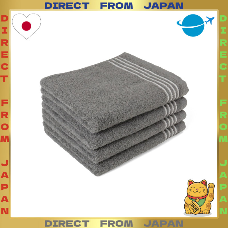 【DIRECT FROM JAPAN】Orta (oruTa) Senshu Towel Face Towel 4-Pack Gentle on Skin Silky Touch Quick-Dryi