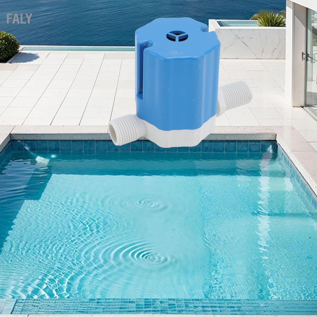 Faly Matybobe วาล์วควบคุมระดับน้ำ 1/2 นิ้วเกลียวฝังสระว่ายน้ำลอยอัตโนมัติ (Side Inlet)