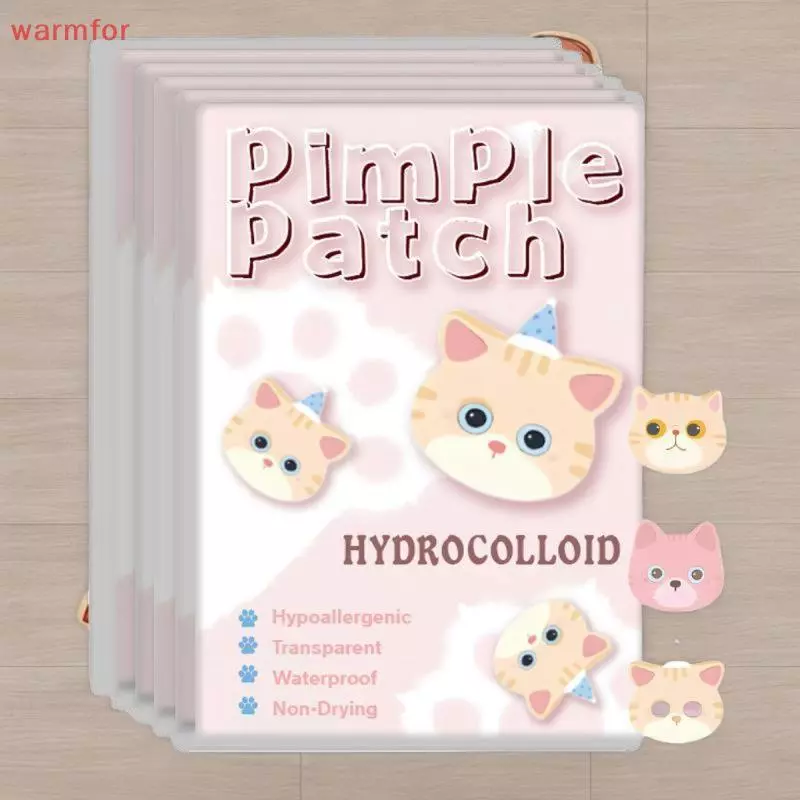 (warmfor) 600 ชิ้นแผ่นแปะสิวรูปสติกเกอร์รักษาสิวที่มีสีสันสิวกําจัดสิวPatch Anti-Acne Hydrocolloidสติกเกอร์