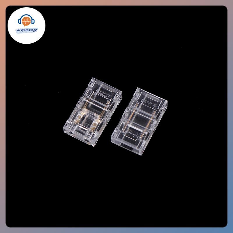 AFl 10PCS 2pin 8 มม.COB LED Strip To Strip LED Connectors Strip To Wire การเชื่อมต่อ Solderless Exte