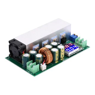 บัคคอนเวอร์เตอร์ 600W DC-DC Step Down 25A โมดูลลดแรงดันไฟ 12-80V เป็น 2.5-50V พร้อมพัดลม ปรับค่าได้ สำหรับงาน