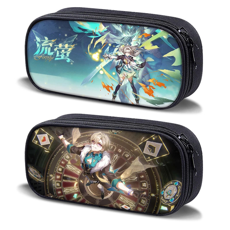 Honkai Star Rail Firefly Kafka กล่องเครื่องเขียนที่กําหนดเองกล่องดินสออเนกประสงค์ความจุขนาดใหญ่กล่อง