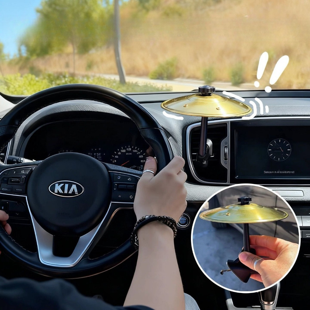 Creative Car Air Outlet Cymbal Percussion ของเล่นตลก Striking Cymbal ของเล่นดนตรีตกแต่ง