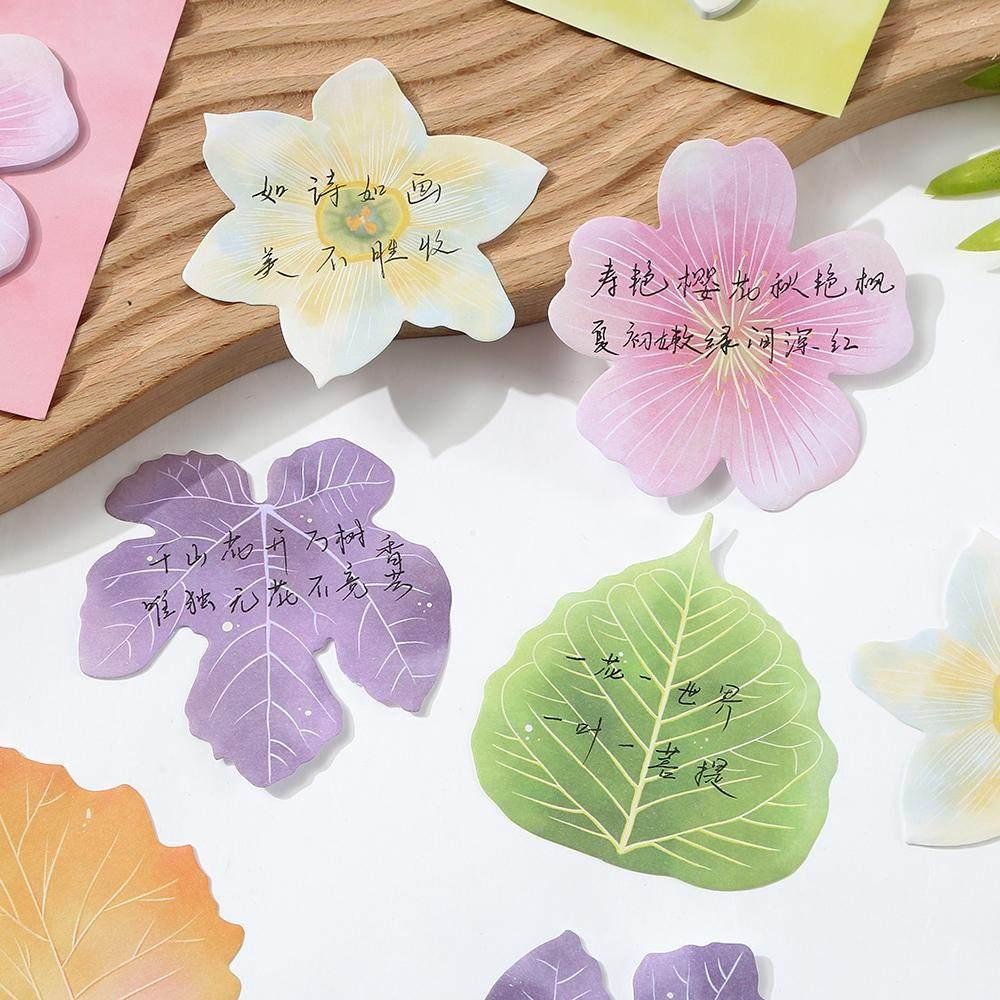 Sticky Note Pad Sticky Note Paper Sticky Note Paper นักเรียน High-value จําลอง Leaf Sticky Note น่าร