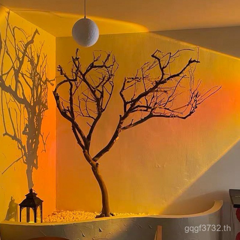 ต้นไม้จําลองภูมิทัศน์ Log รูปร่างตกแต่ง Trunk สาขาบ้านฮาโลวีน KI0B