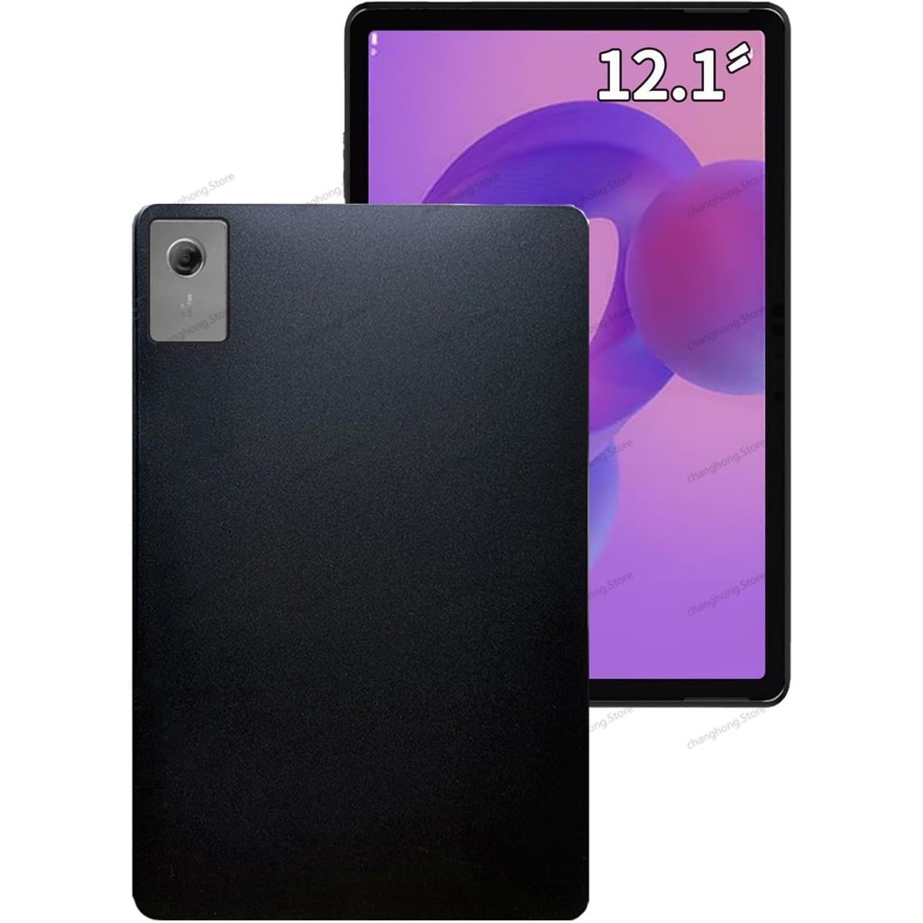 เคสสําหรับ Lenovo Idea Tab Plus 12.1 นิ้ว 2025 /Xiaoxin Pad 12.1 2025 K12 สีดํายืดหยุ่น TPU กันกระแทกฝาครอบป้องกัน
