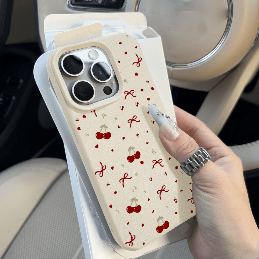 🔥 เคส Samsung S26 A55 A17 A16 A07 A56 A35 A36 A06 A15 A54 A53 S25 S24 S23 Ultra 5G Cherry เคสกันกระแทกโทรศัพท์ซิลิโคน