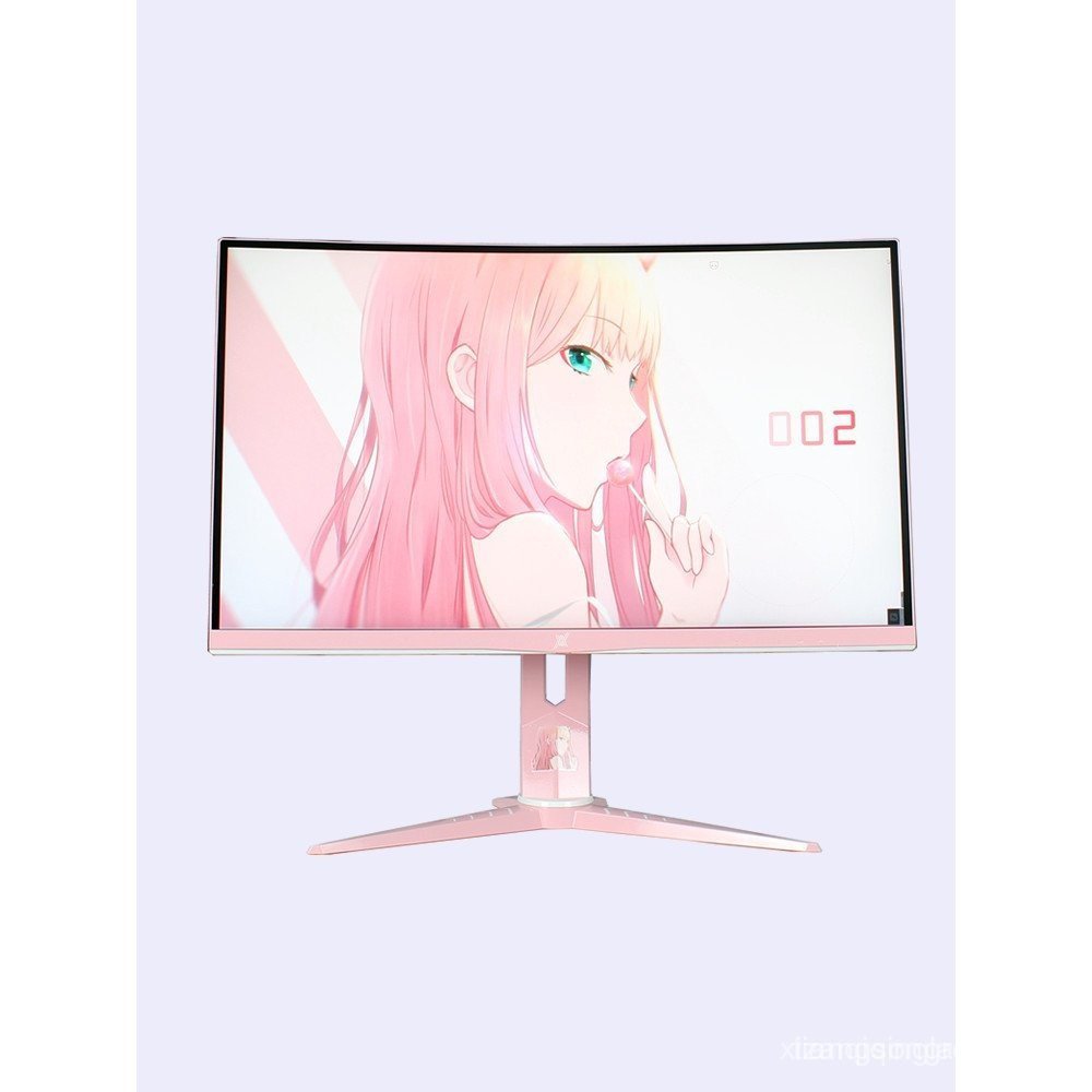 AOC Pink Display 2K144HZ Gaming White Display 27 นิ้วคอมพิวเตอร์โค้งพื้นผิวตรงการปรับแต่งหน้าจอขนาดใ