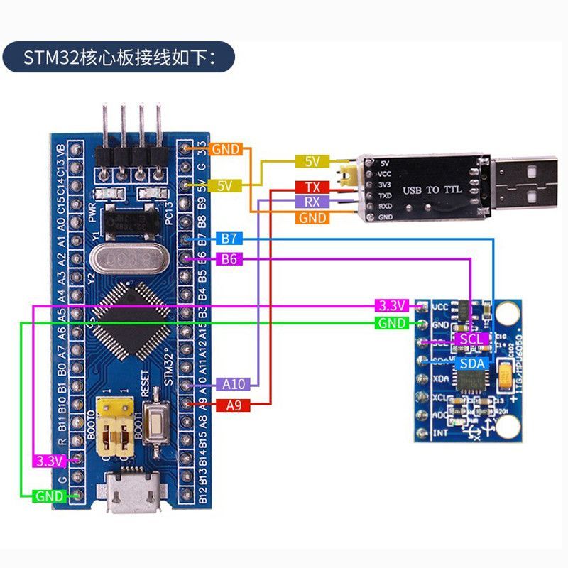 GY-521 Gyroscope MPU6050 การเร่งความเร็วสามแกนเซ็นเซอร์มุมสามมิติ 6DOFmpu6050 โมดูล