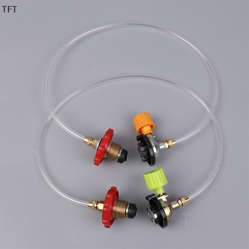 (FTT) อะแดปเตอร์เติมแก๊สเตาแก๊สตั้งแคมป์วาล์วเติมแก๊สเตาก๊าซเตาหลอมวาล์วอุปกรณ์เสริมใหม่