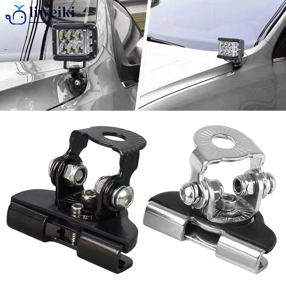 LIWEKI 2 ชิ้นรถ Off-road Hood LED Work Light Bar Mount Bracket Holders Clamp ฝาครอบเครื่องยนต์ Light