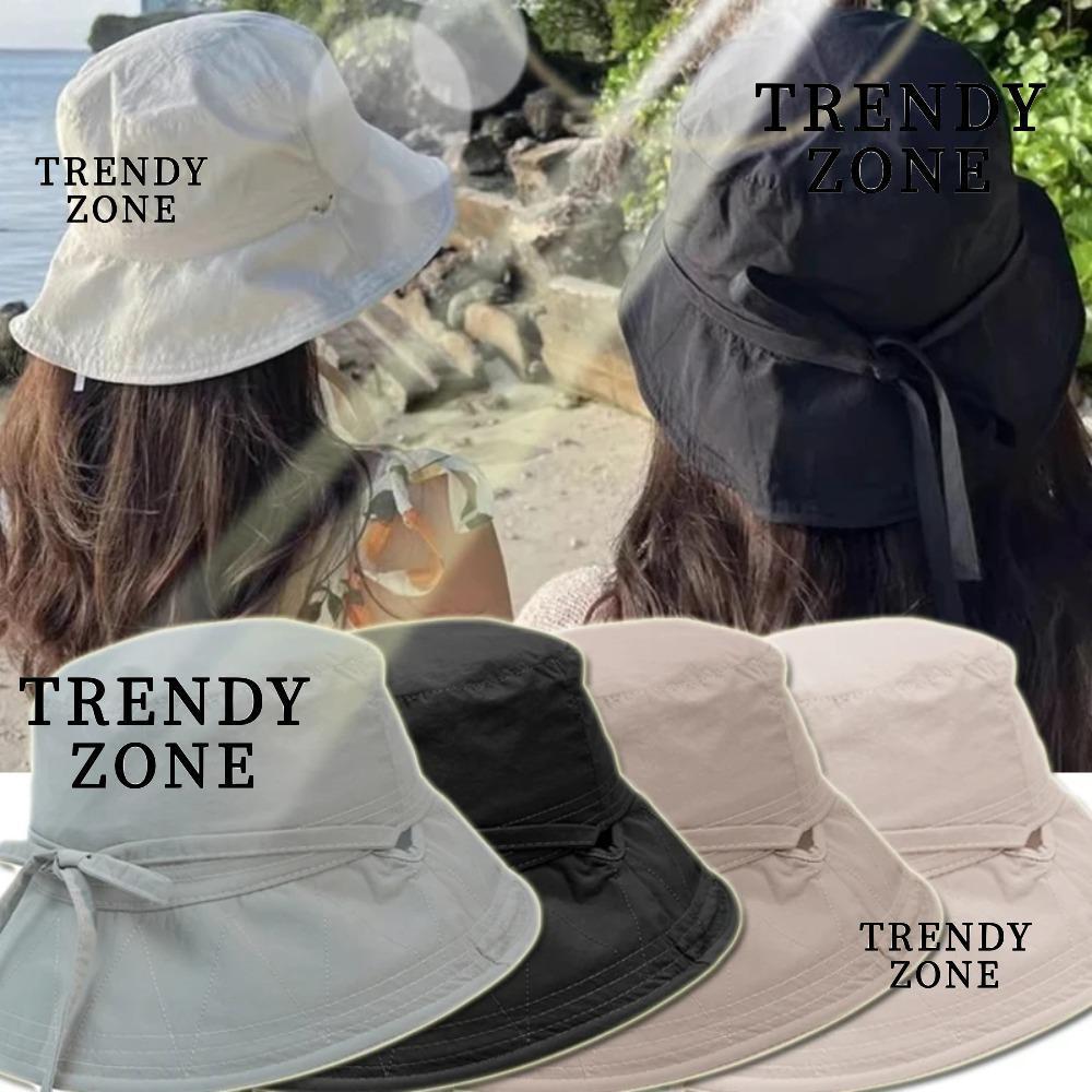เทรนด์YZONE หมวกชาวประมงแฟชั่น กันแดดมีสายรัดปรับระดับได้