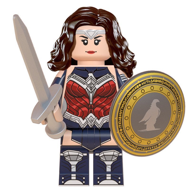สินค้าใหม่เด็กบล็อกตัวต่อ DC Justice League Superhero WM2043 การ์ดสีเหลือง Wonder Woman 1984 ประกอบร