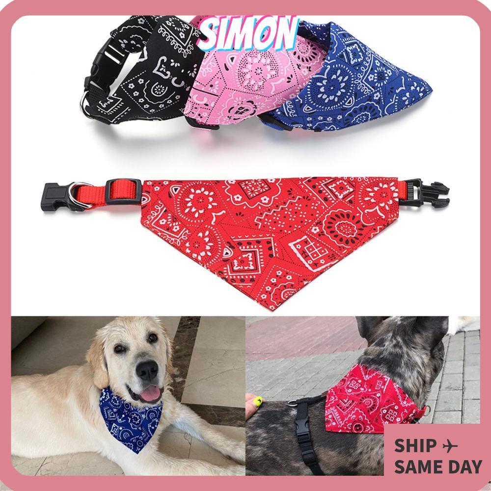 SIMON ผ้าพันคอสัตว์เลี้ยง เนคไทคอ ตกแต่งคอ ลูกสุนัข Kerchief