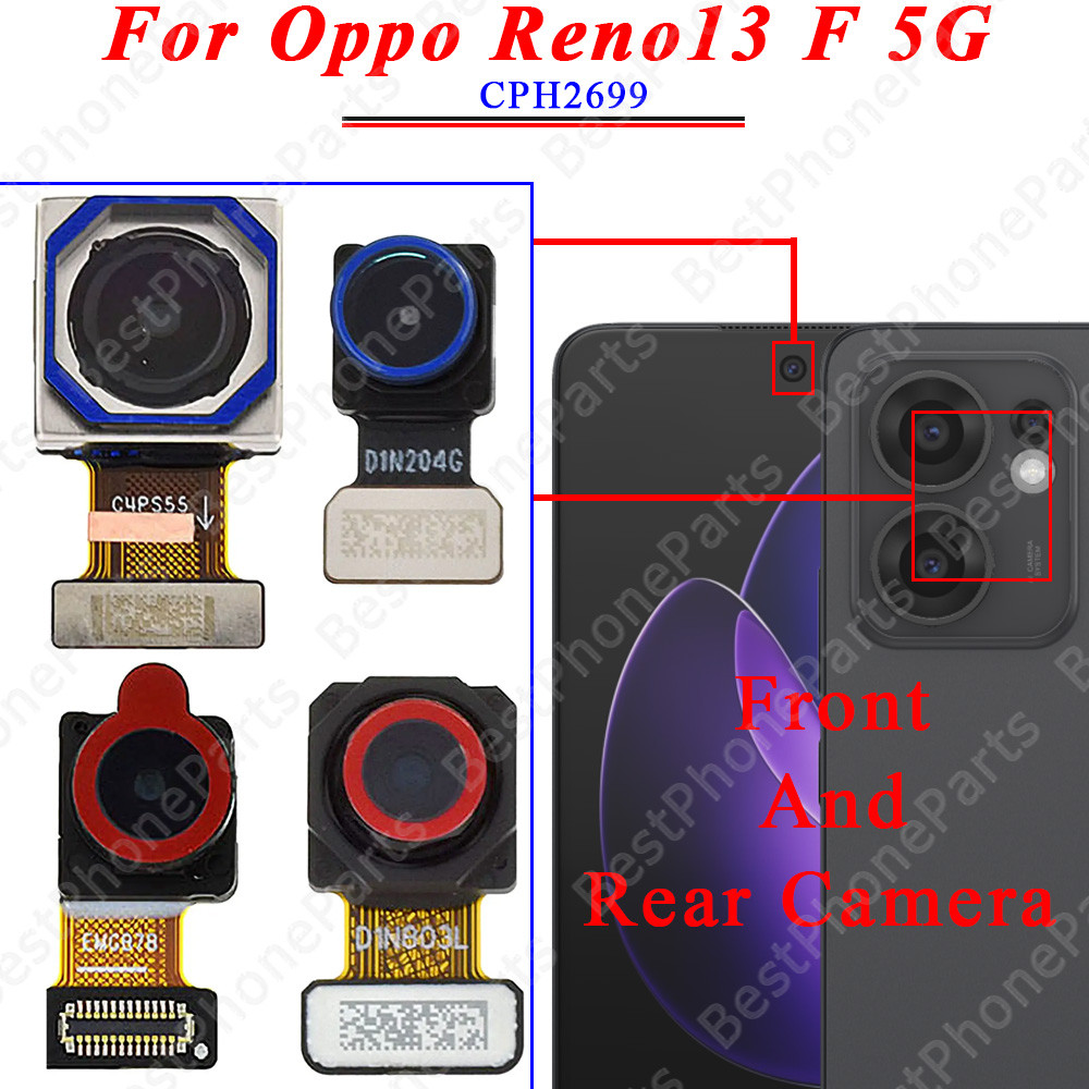 สําหรับOppo Reno13 F 5G CPH2699 ด้านหน้าด้านหลังโมดูลกล้องSelfielensหลักUltrawide Macroเลนส์ใหม่อะไหล่