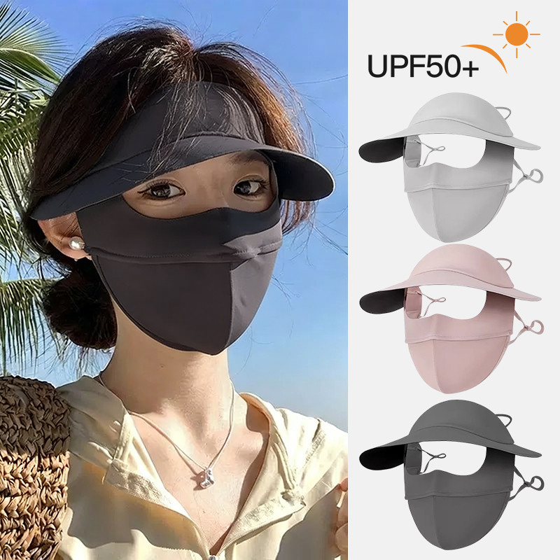 หน้ากากผ้าไหมน้ำแข็งฤดูร้อน ป้องกันรังสี UV อุปกรณ์ฤดูร้อน