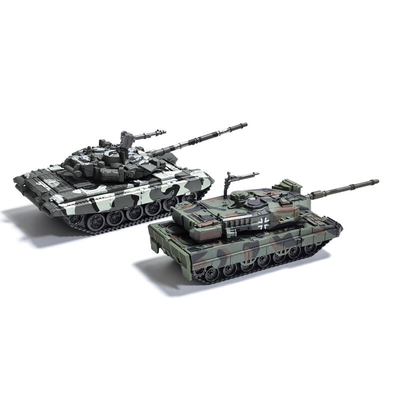 บล็อกตัวต่อสร้างสรรค์อเนกประสงค์ รถถังหลัก T-90 Leopard 2A7 รุ่น Leopard Military Series ของเล่นเด็ก