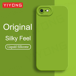 SE 2022 กรณีYIYONGซิลิโคนเหลวสแควร์สําหรับiPhone 7 8 Plus SE 2020 2 3 SE2 SE3 iPhone7 iPhone8 เคสโทรศัพท์