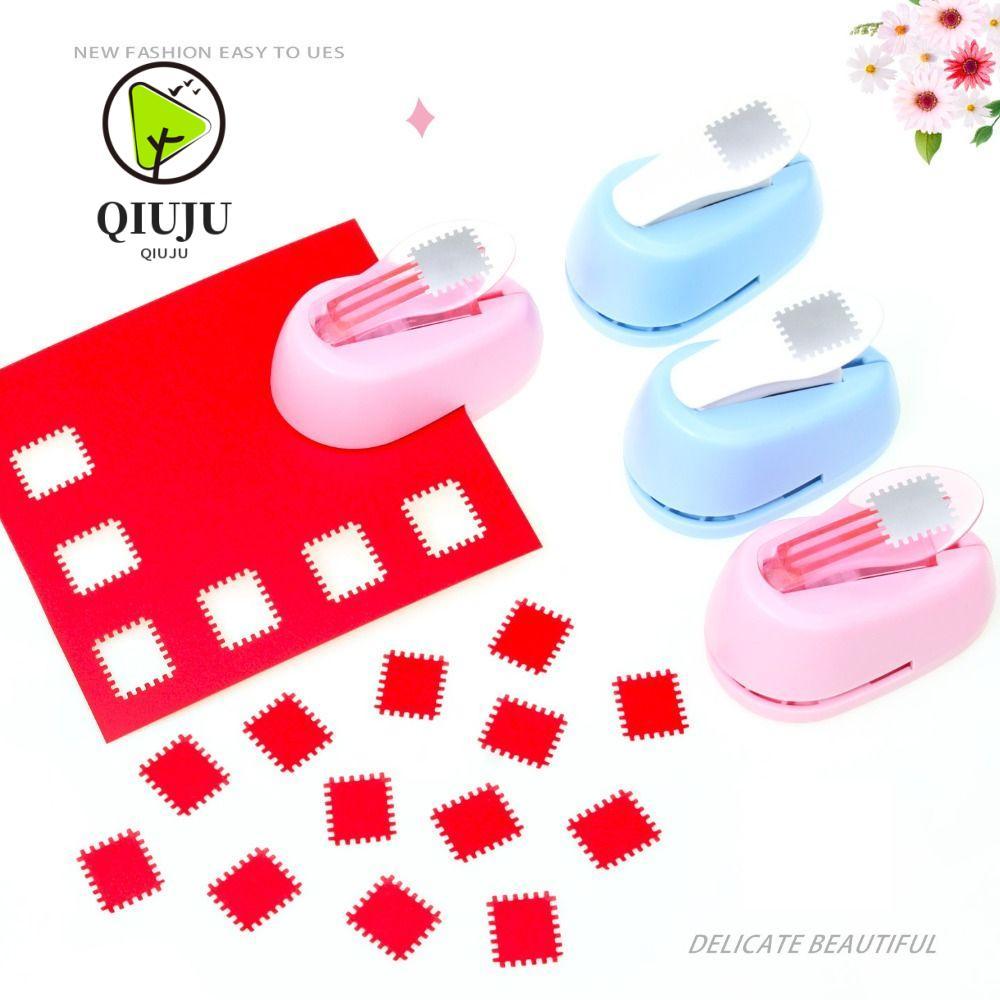 ลายนูนแสตมป์ QIJU|Embosser DIY Crafts Stamp Border Punch, Handmade Portable Labor saving Stamp Tooth