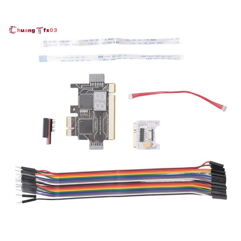 Chuangtfx03TL631 Pro การ์ดวินิจฉัย + การ์ดขยายการ์ดการ์ดวินิจฉัยเมนบอร์ด PCI-E มัลติฟังก์ชั่นแล็ปท็อ