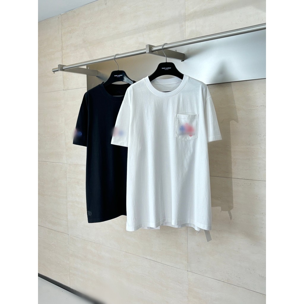 SHUA Chrome Hearts Miami Colorful Sanskrit Cross Short Sleeve T Shirt