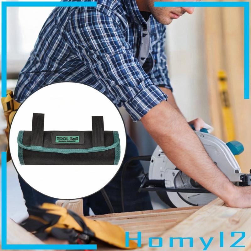 [HOMYL2] Multi Slot เจาะบิตกระเป๋าเครื่องมือกระเป๋าขนาดกะทัดรัด Roll Up Organizer ผ้า Oxford Storage