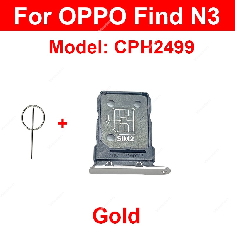 ถาดซิมการ์ดสําหรับOPPO Find Nค้นหาN3 5G PEUM00 CPH2499 ซิมการ์ดผู้ถือสล็อตเปลี่ยนอะไหล่ซ่อม