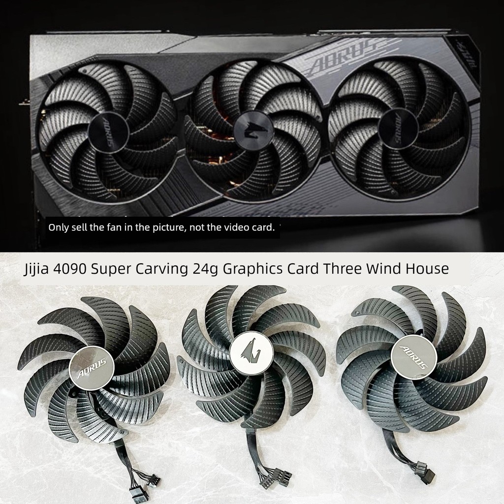 Gigabyte AORUS RTX4070 4080S 4080super 4090 MASTER พัดลมการ์ดกราฟิกแกะสลักสุด
