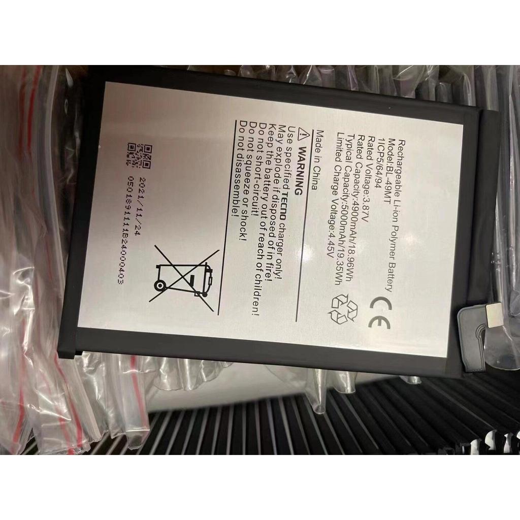 [คลังสินค้าพร้อม] เหมาะสําหรับ TECNO BL-49MT แบตเตอรี่โทรศัพท์มือถือความจุขนาดใหญ่ใหม่เอี่ยม 4900mAh
