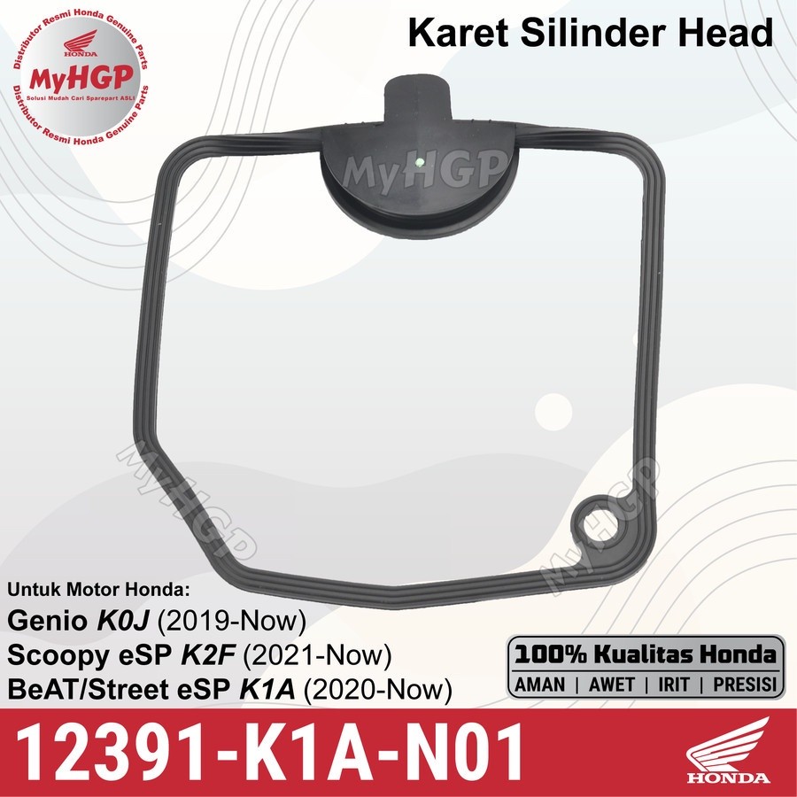 12391K1AN01 ฝาครอบหัวปะเก็น Honda BeAT K1A / BeAT K1AL / Scoopy K2F / Genio 12391-K1A-N01