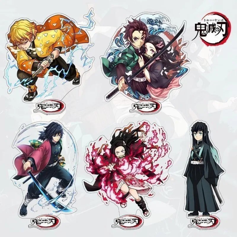 Standee Anime Demon Slayer Sword Kimetsu no Yaiba Mica รุ่นสําหรับโต๊ะเรียนตกแต่ง Tanjiro Nezuko Zen
