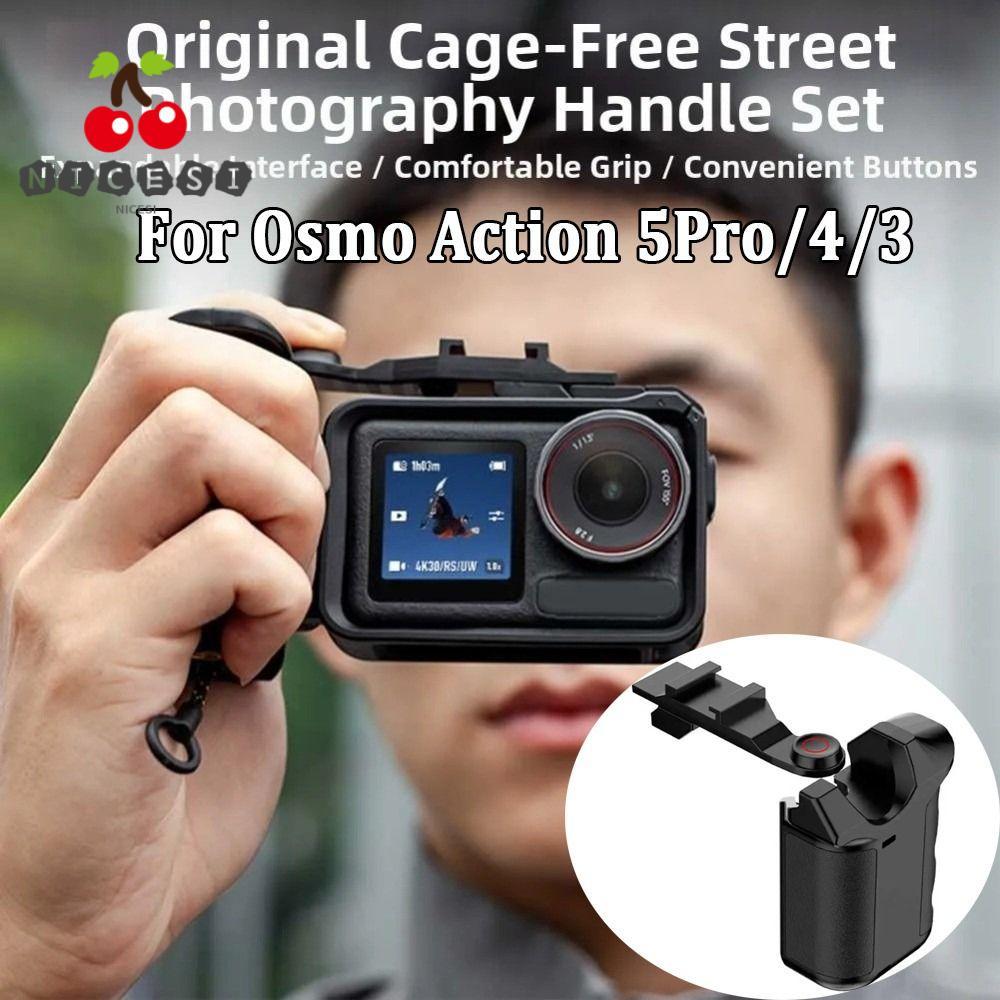 NICESI Street Grip Holder, ปุ่มชัตเตอร์พลาสติก Xplorer Grip Kit Handle, Quick Release น้ําหนักเบากล้