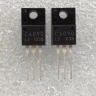 5PCS 2SC6090 TO-220F C6090 2SC6090LS TO220F NPN ทรานซิสเตอร์พลังงานทีวีแนวนอน Deflection เอาต์พุตใหม