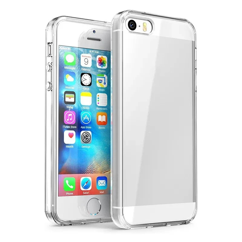 เคสซิลิโคน TPU นุ่มใสสําหรับ iPhone 4/4S 5/5S/5C SE 2020/2022 6/6S 7/8 Plus ฝาหลัง