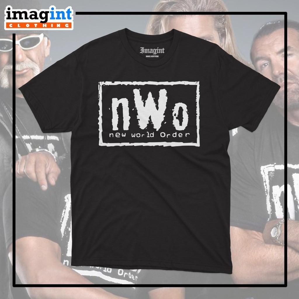 เเสื้อยืดคลาสสิก WWE nWo แขนสั้น ผ้าฝ้ายแท้ สไตล์ลำลอง นุ่มสบาย ใส่ได้ทุกวัน
