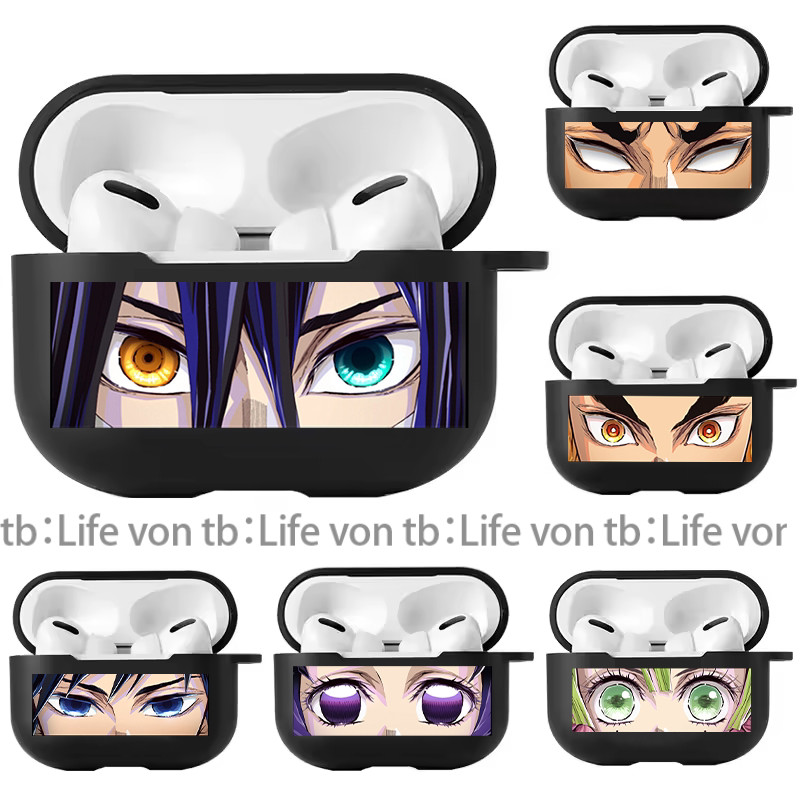 สินค้าใหม่พร้อมสต็อก Anime Demon Slayer Demon Slayer เหมาะสําหรับ 4 เคสหูฟัง 3 เคสป้องกันโปร่งใส 3 เ