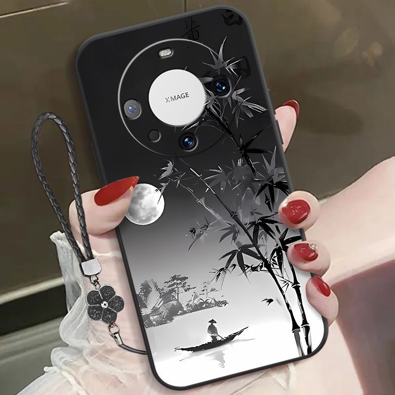 Ink Bamboo Huawei Mate 60 เคสโทรศัพท์ BRA-AL00 รวมทุกอย่าง Mate 60 Pro กันกระแทก Mate 60